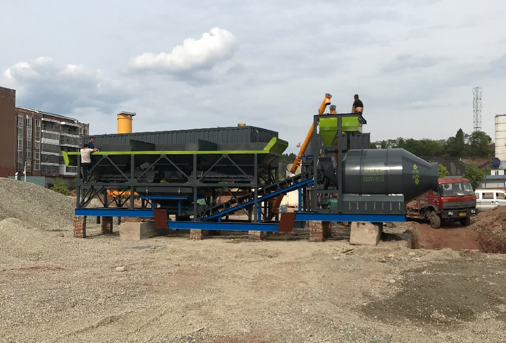 YHZS35 Mobile concrete batching plant