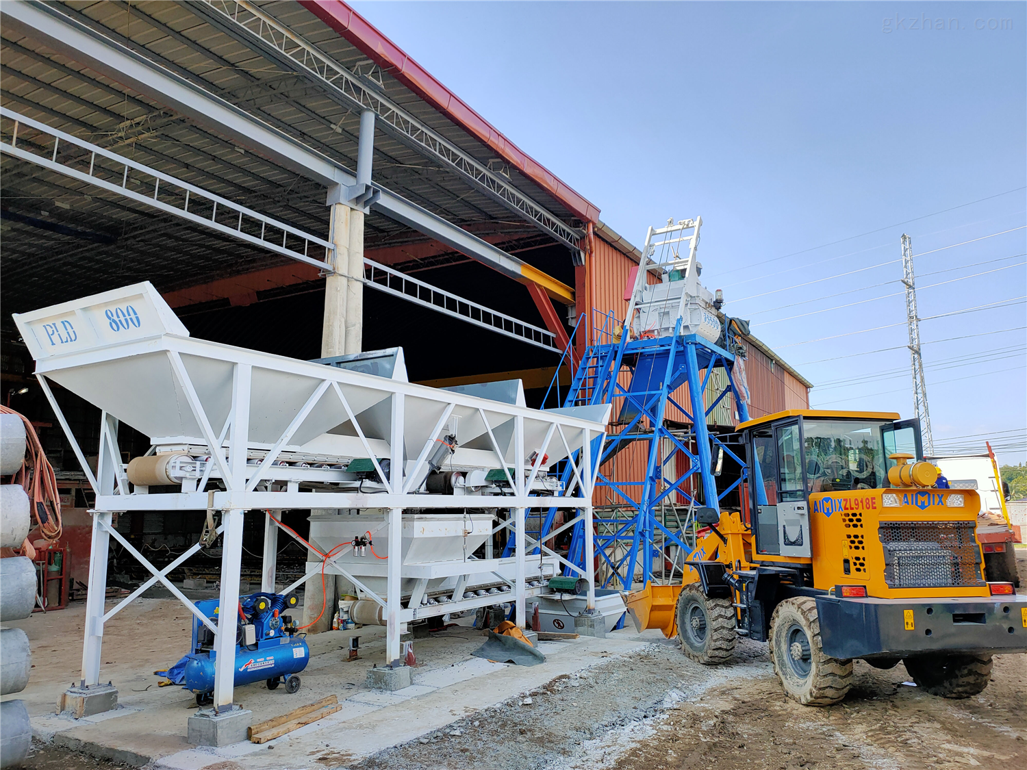 HZS25 concrete mixing plant