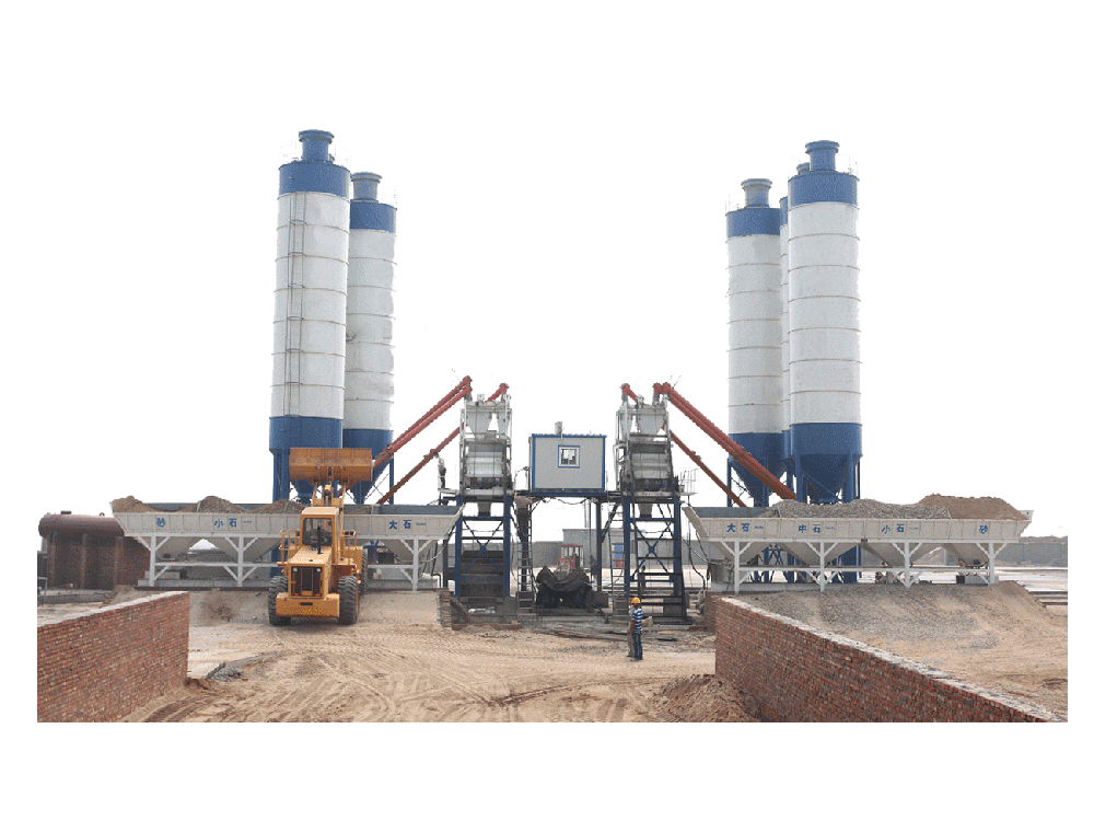 HZS35 concrete batching plant