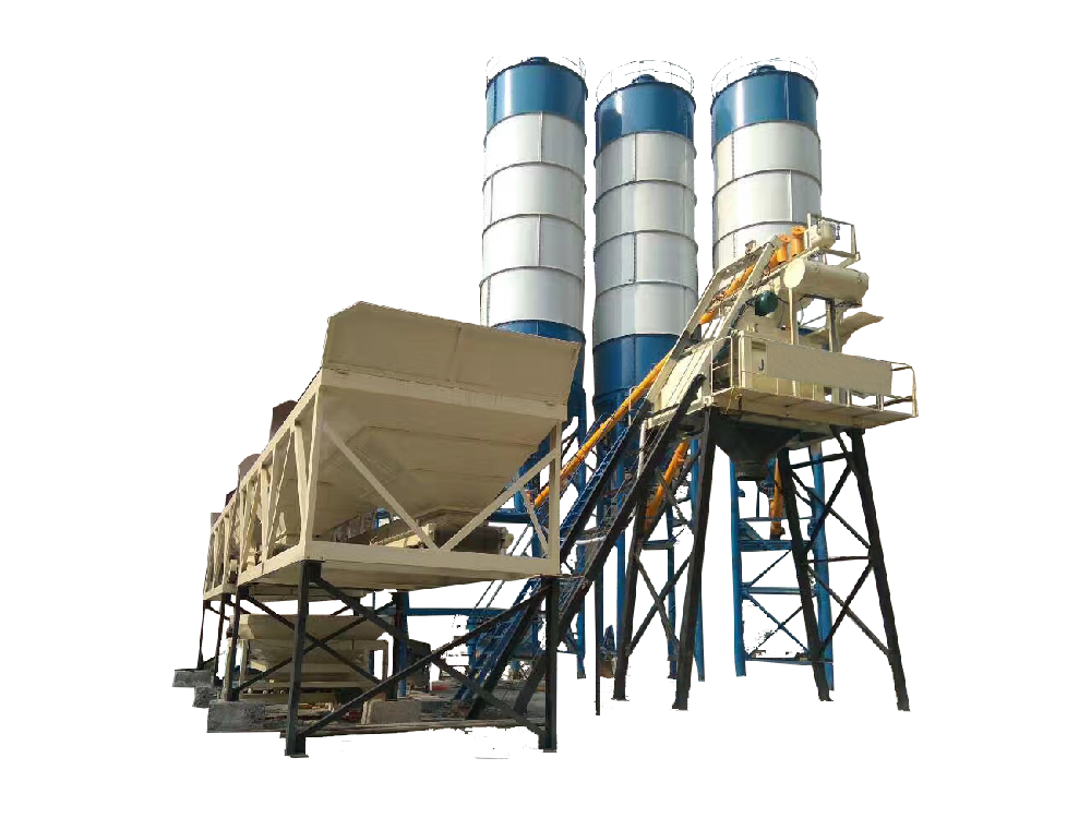 HZS50 concrete batching plant