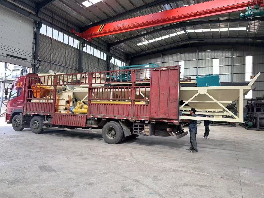 The HZS50 commercial concrete mixing plant sent by Zhubang Machinery to Kazakhstan