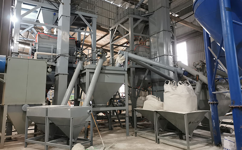 500,000 tons annual production dry-mix mortar station