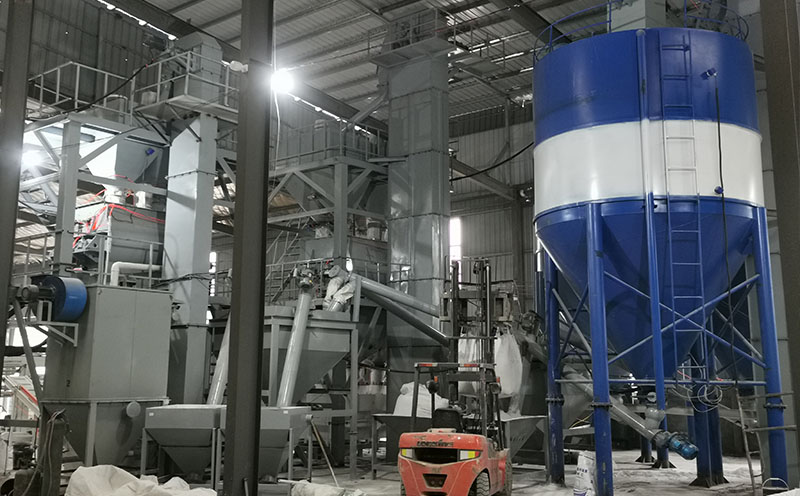 500,000 tons annual production dry-mix mortar station