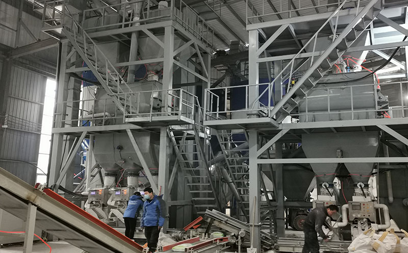 500,000 tons annual production dry-mix mortar station